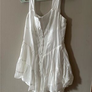 Fashion Nova Ivory Button-Front Top NWOT